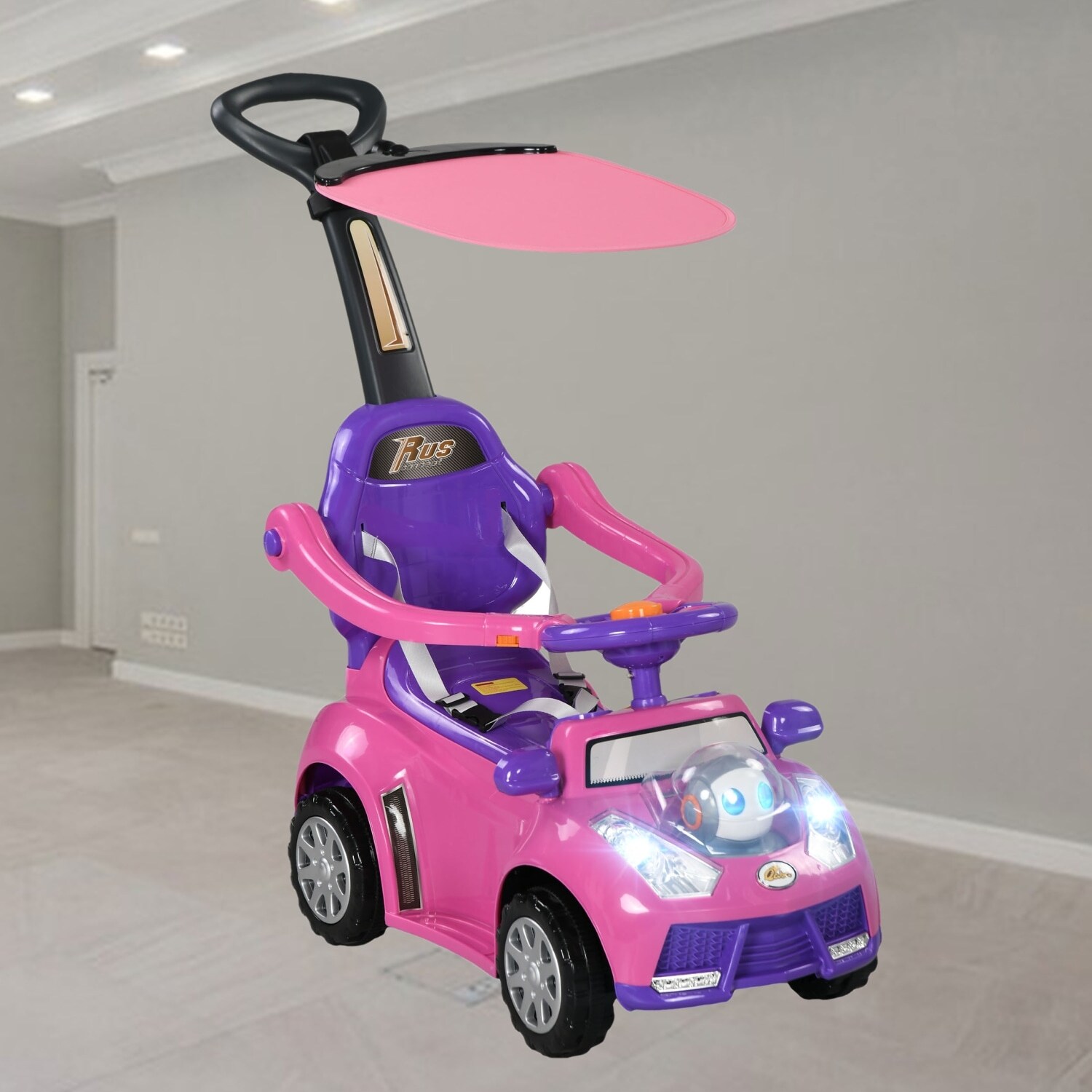 2024新作モデル 3-in-1 Push Car for Kids 1-3 Years, Ride on Sliding Car with 時計