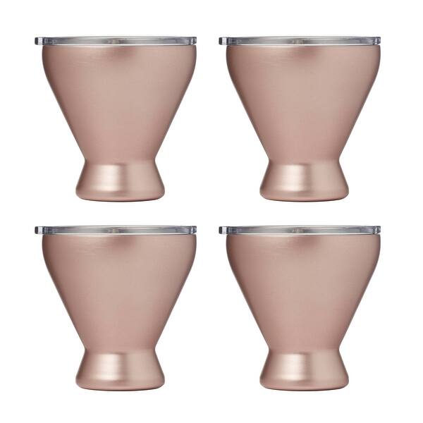 Cambridge 11 Oz Insulated Brushed Pink All Purpose Cocktail Tumblers, Set  of 4 - Bed Bath & Beyond - 39678663