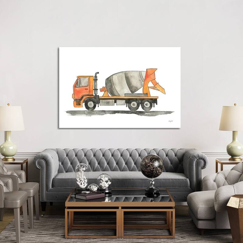 iCanvas "Cement Truck" by Kelsey McNatt Canvas Print