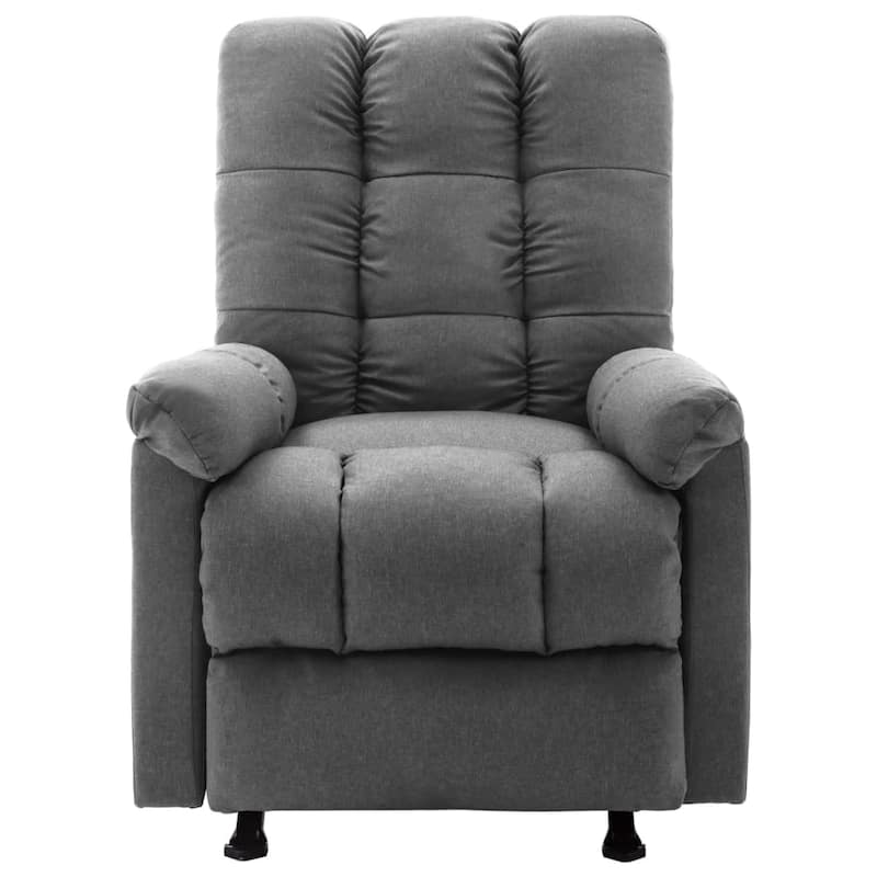 vidaXL Massage Recliner Electric Massaging Recliner Chair for Elderly Fabric - 28.1" x 38" x 39.6"