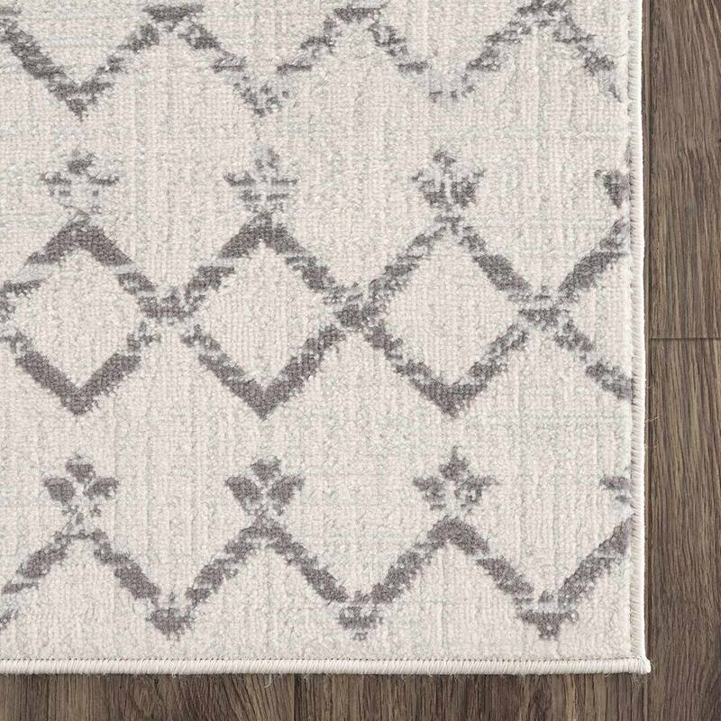 Tigris Texcoco Moroccan Trellis Geometric Farmhouse Area Rug