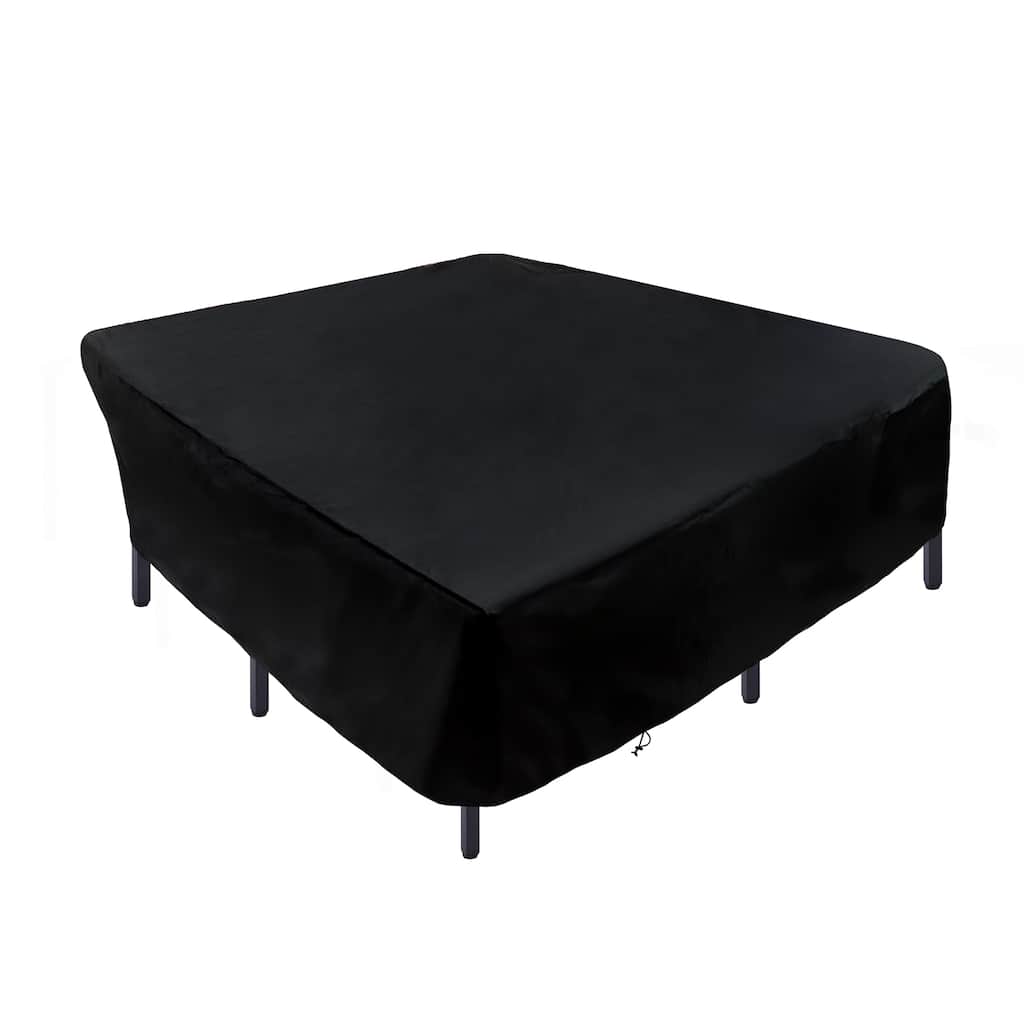 96" Waterproof Patio Furniture Cover, Black by National Tree Company - 96 in