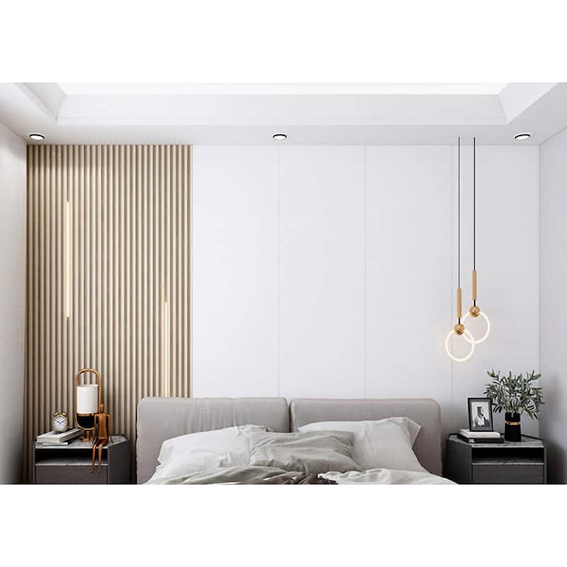 93 in. x 6 in x 0.8 in. Solid Wood Wall Siding Board (Set of 3pc) - 3pc+1pc EndTrim