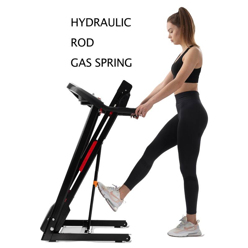Home Folding Treadmills, 3.5HP Portable Treadmills w/Incline &12 Preset Programs, Electric Treadmill for Running Walking Jogging