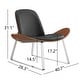 preview thumbnail 3 of 20, Corvus Mid-century Walnut Finish Accent Lounge Chair