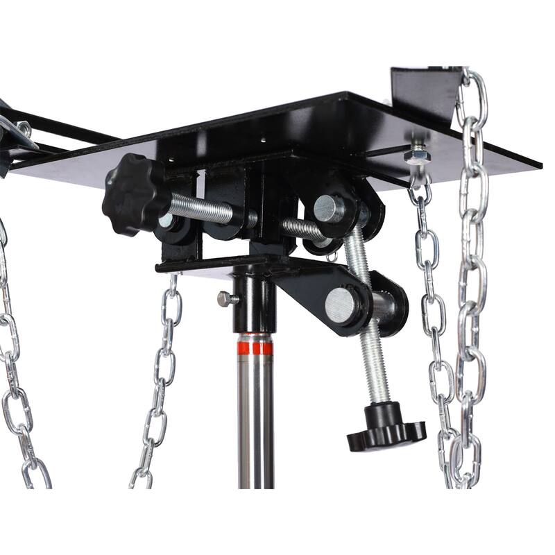 Transmission Jack High Lift 1660 Lbs Telescopic 2 Stage Hydraulic Ram Transmission Floor Jack 360° Swivel Wheel Lifting