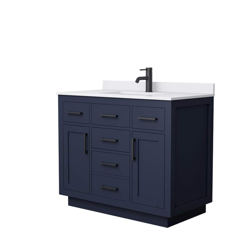 Beckett TK 42-inch Single Vanity, Cultured Marble Top