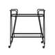 preview thumbnail 45 of 58, Rosa Mid-Century 2-Teir Rolling Metal Bar Cart