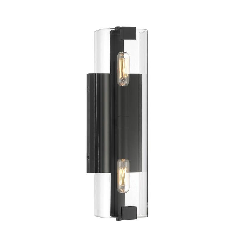 Savoy House Winfield 2 Light 16" Tall Wall Sconce - Matte Black