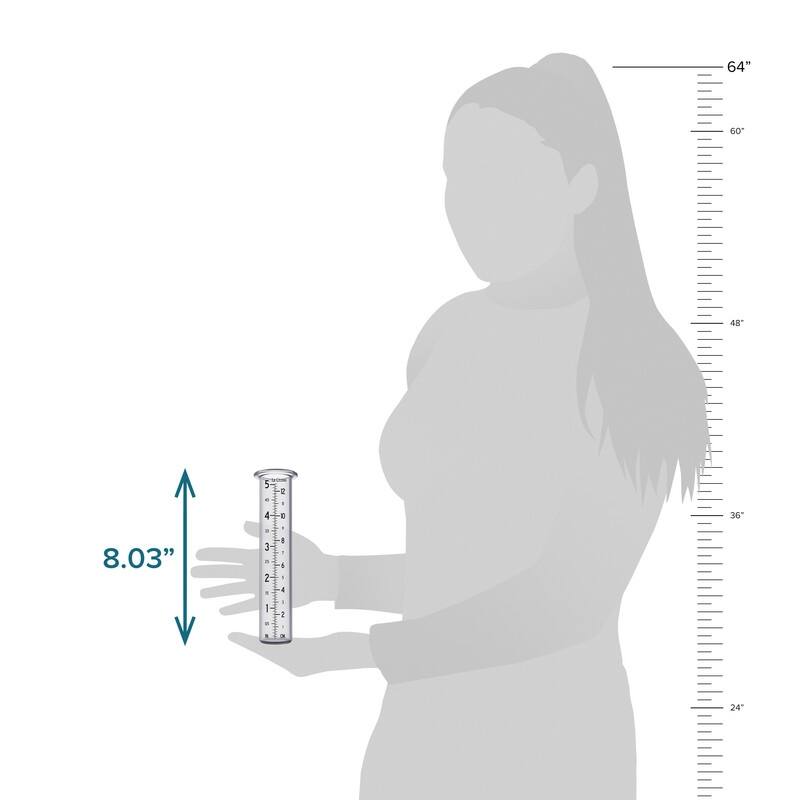 La Crosse 704-1522 5-Inch Capacity Rain Gauge Replacement Glass tube