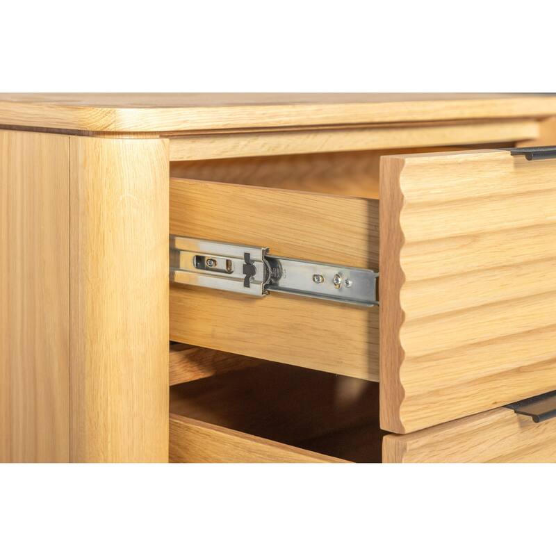 Modrest Seattle Modern Natural Oak Nightstand