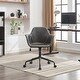 preview thumbnail 1 of 37, Back Support Home Desk Chair, Ergonomic Chair with Frame and Arms, Height Adjustable Rolling Swivel Office Chair - N/A Black