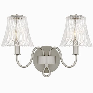 McKinney 2-Light Brushed Nickel Bath Light