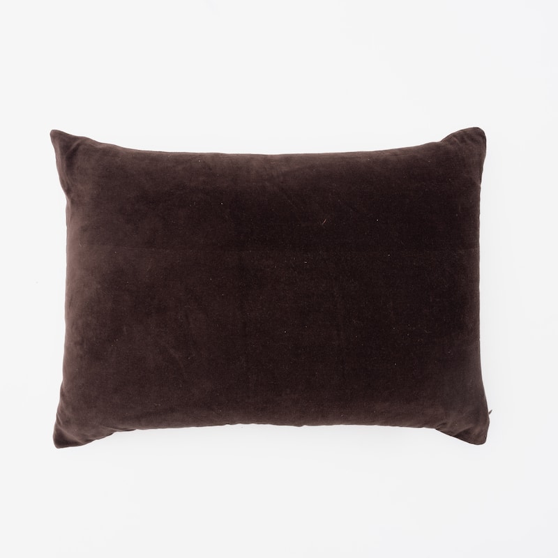 Bales Beige Brown Cotton Decorative Bolster Pillow