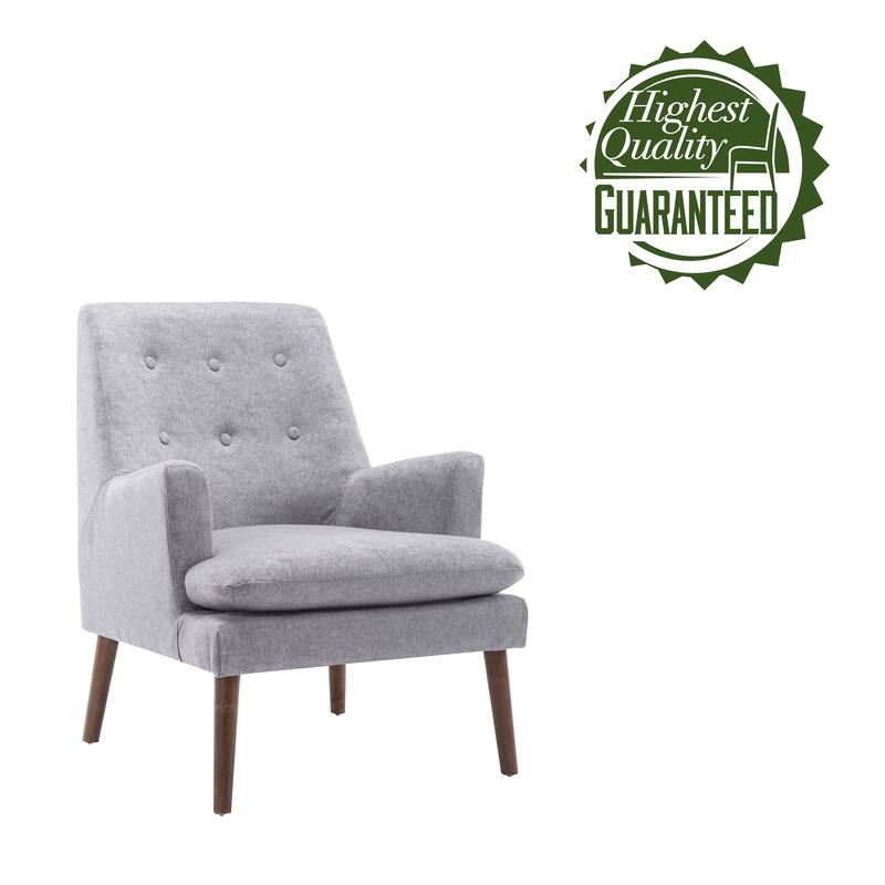 Porthos Home Gaelen Tufted Rubberwood Accent Chair