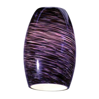 Access Lighting Chianti - Pendant Glass Shade - Purple Swirl Glass Finish
