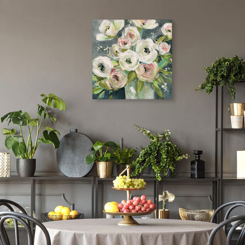 Summer Ranunculus by Carol Robinson Canvas Art Print