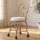 preview thumbnail 2 of 16, Carolina Living Victorian Vanity Stool with Back