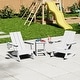 preview thumbnail 50 of 58, Shoreside Kids Outdoor Poly Adirondack Rocking Chair with Side Table 3-Piece Set