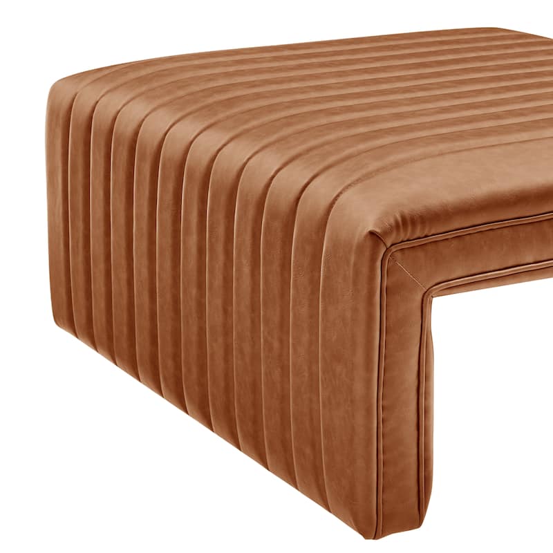 NPD Furniture Atkinson Faux Leather Coffee Table
