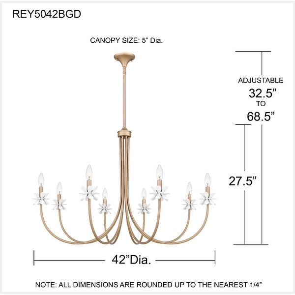Remy 6-Light Bronze Gold Chandelier