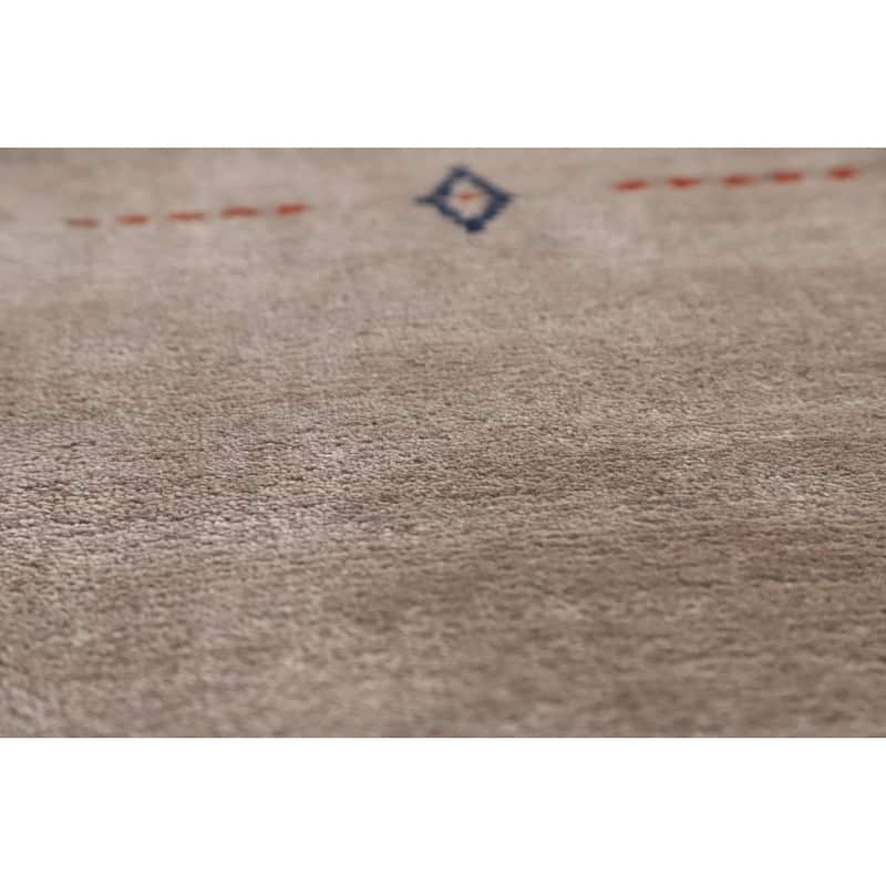 Tribal Gabbeh Indian Foyer Rug Handmade Silk Carpet - 3'0"x 5'0"