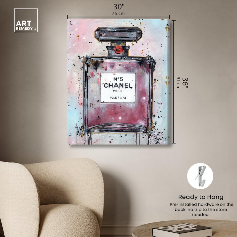 Doll Memories - Abstract Perfume Canvas by Art Remedy, Gallery Wrapped