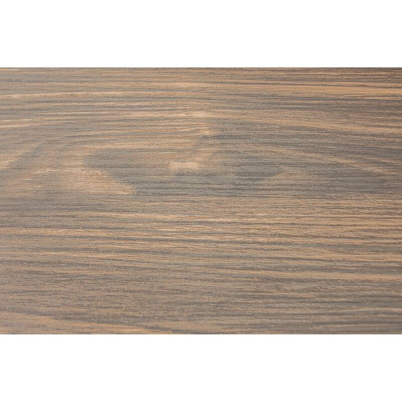 Dining Room Furniture Natural Wooden Rectangular Dining Table 1pc Counter Height Dining Table Only Nailheads and Storage