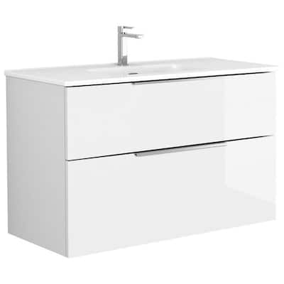 WS Bath Collections Dalia C100 Dalia 40" Wall Mounted Single Basin