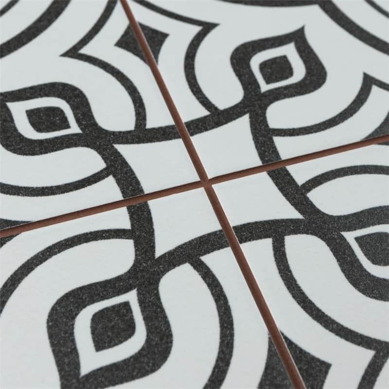 Merola Tile Harmonia Vintage White 13" x 13" Ceramic Floor and Wall Tile