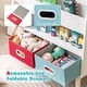 preview thumbnail 7 of 8, Gymax Kids Bookshelf w/3-Tier Bookshelves Open Compartment & 2