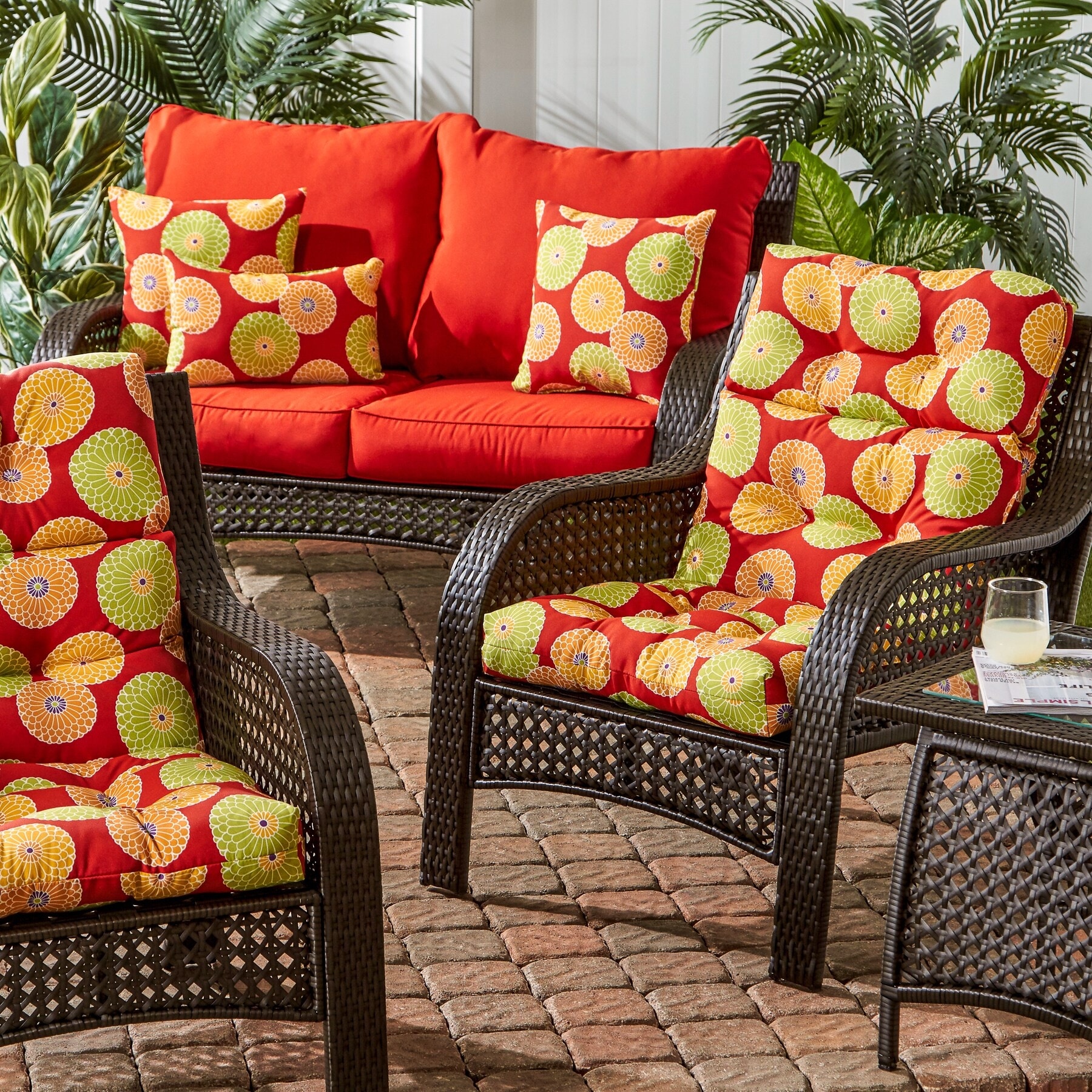 Eastport 3 section 22 inch x 44 inch Outdoor High Back Chair