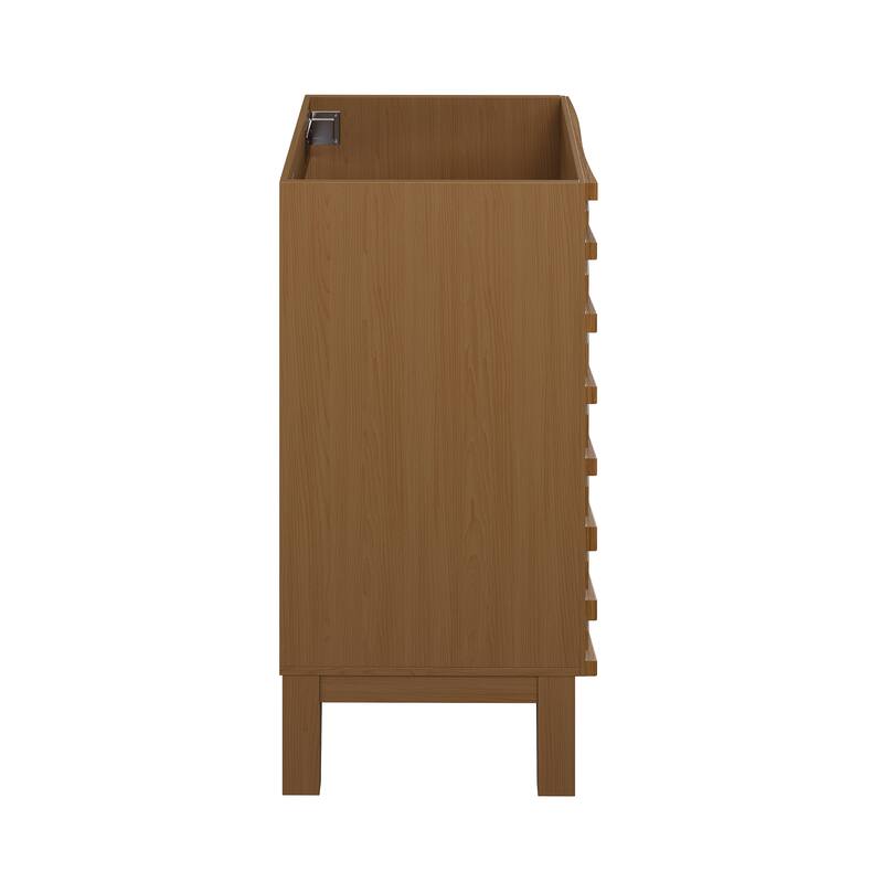 Swiss Madison Vincennes 18" Freestanding Bathroom Vanity Cabinet without Top in Brown Oak