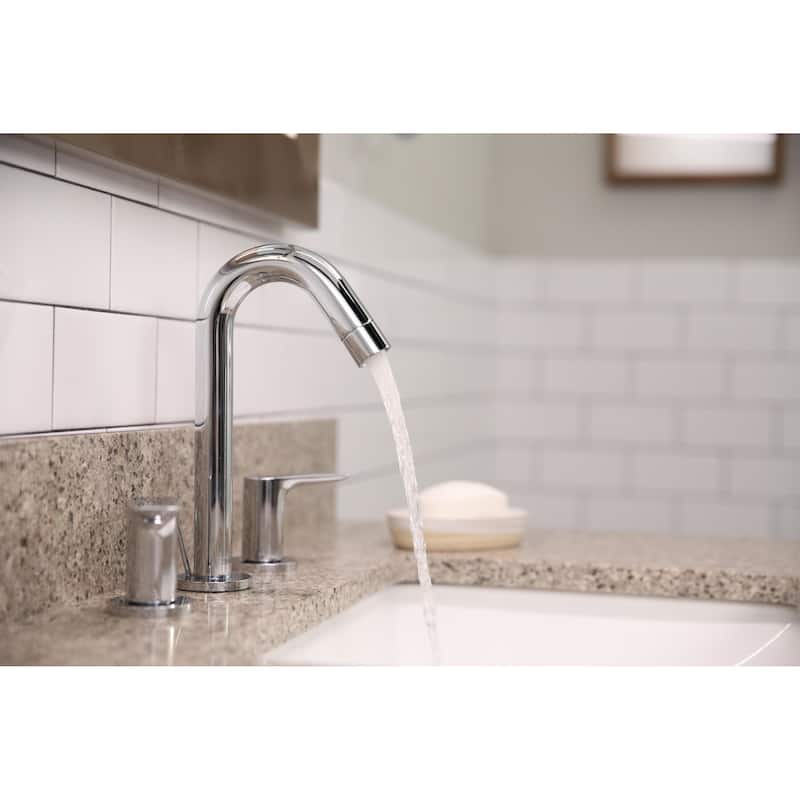 Hansgrohe Logis Widespread Bathroom Faucet with EcoRight and