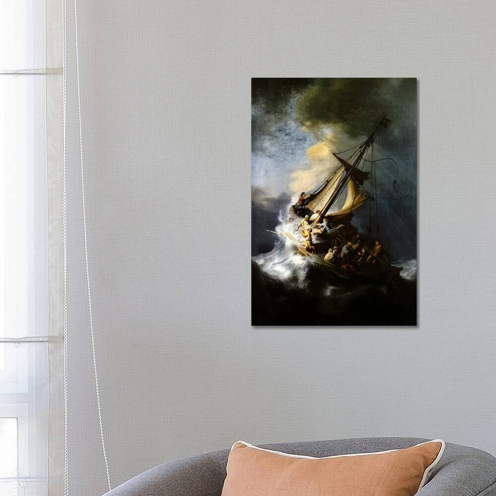 "The Storm on the Sea of Galilee" by Rembrandt van Rijn Canvas