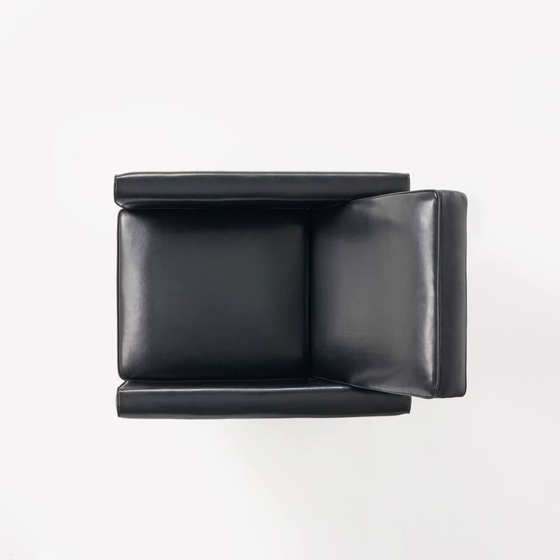 Pushback Recliner Chair, Fax Leather Armchair Push Back Accent Chair for Living Room, Home Theater Single Sofa Club Chair