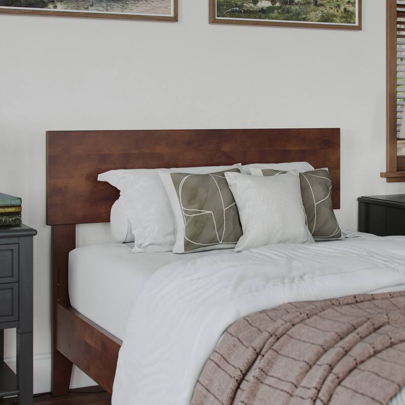 Aria Solid Wood Modern Low Profile Platform Bed