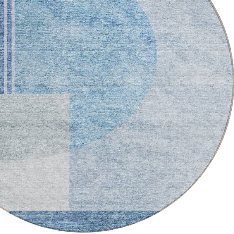 HomeRoots Geometric Transitional Rectangle Outdoor Rug