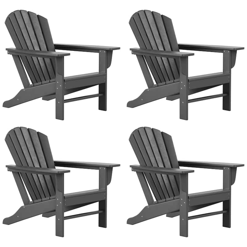 Altura Outdoor Eco-Friendly All Weather Poly Adirondack Chair (Set of 4)