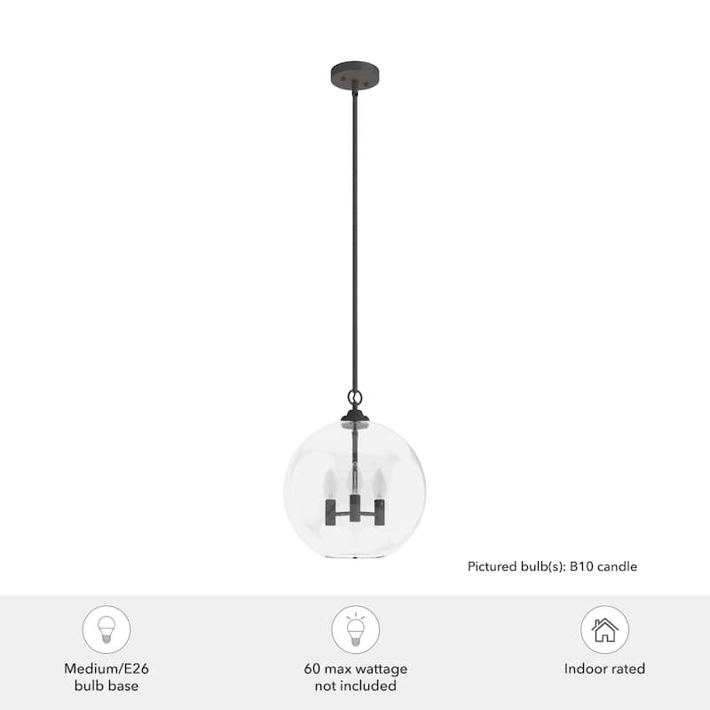 Hunter High Oaks 14-inch 3-Light Pendant - Kitchen Island, Dining Room, Entry - Contemporary, Transitional