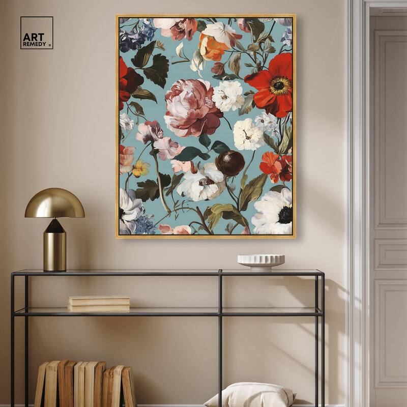 Floral Tapestry I Canvas by Art Remedy