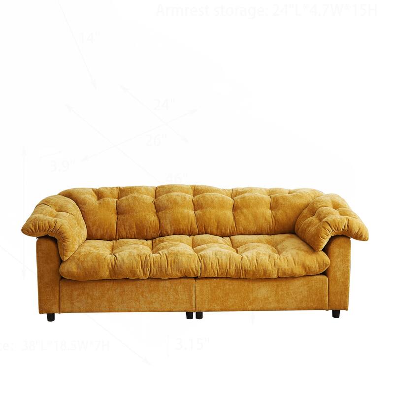 Comfortable Chenille Sofa for Various Spaces, Enhancing Interior Style