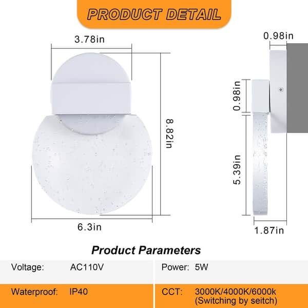 dimension image slide 0 of 2, Modern Crystal Wall Sconce Bathroom Vanity Hallway Light Fixtures Black