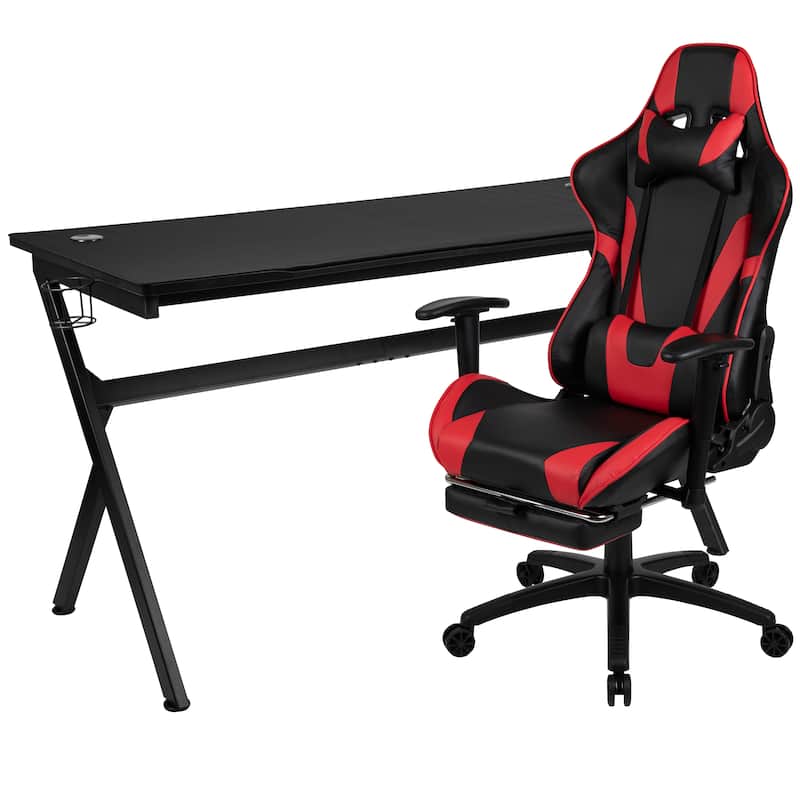 Gaming Desk Bundle - Cup/Headset Holder/Mouse Pad Top