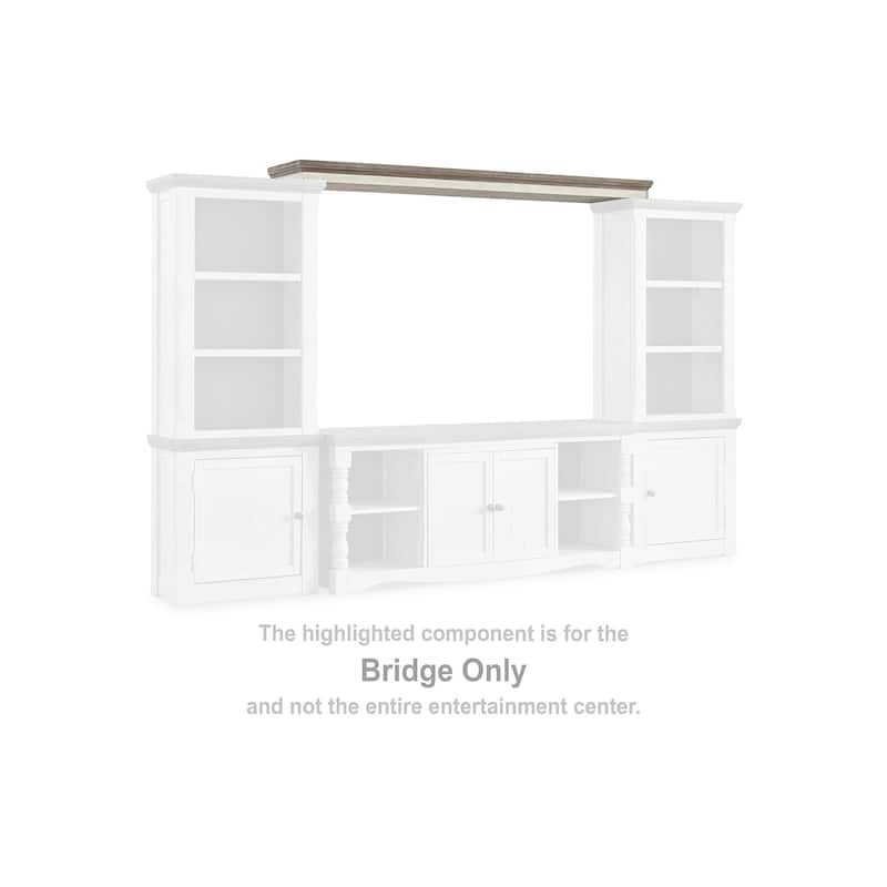 Signature Design by Ashley Havalance White/Brown/Beige Bridge - 77"W x 15"D x 4"H