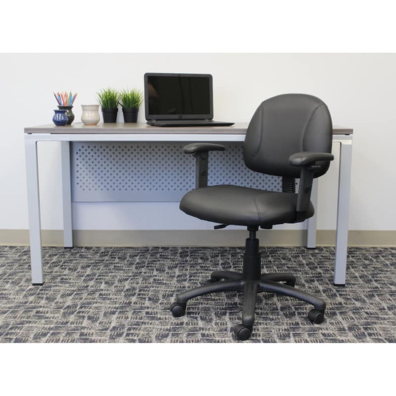 Boss Black Posture Chair with Adjustable Arms