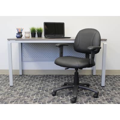 Boss Black Posture Chair with Adjustable Arms