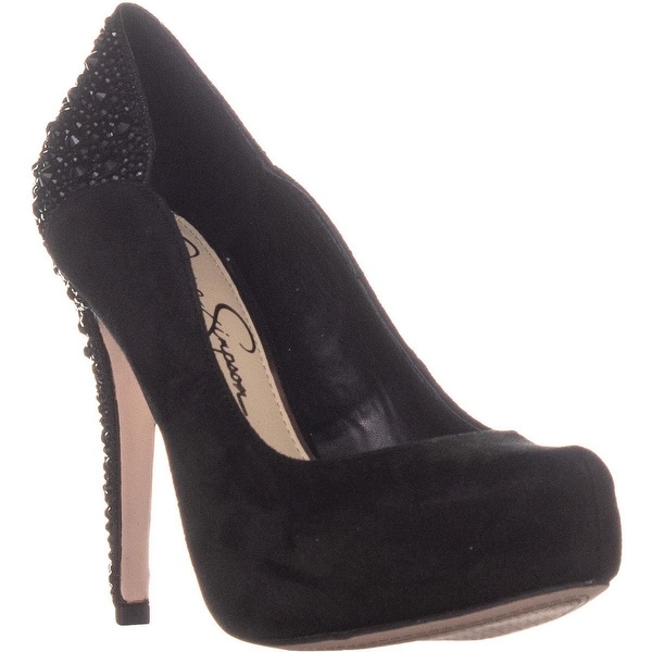 jessica simpson black suede pumps