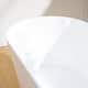 preview thumbnail 18 of 28, Freestanding Acrylic Soaking Bathtub With Chrome Drain And Overflow Holes