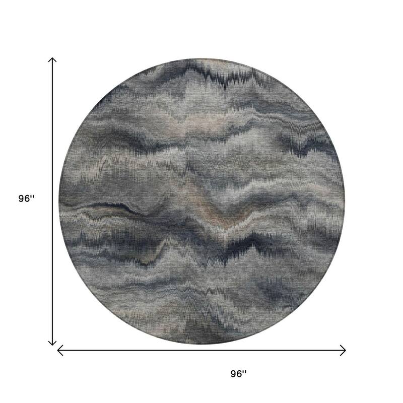 HomeRoots Abstract Transitional Rectangle Outdoor Rug